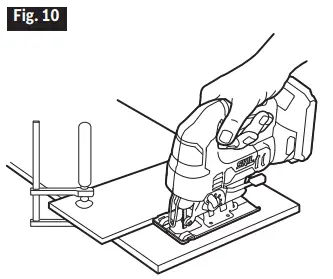 SKIL JS820301 20V 7 8 Inch Stroke Length Orbital Jigsaw - Fig. 10