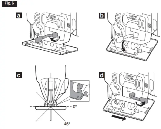 SKIL JS820301 20V 7 8 Inch Stroke Length Orbital Jigsaw - Fig. 6