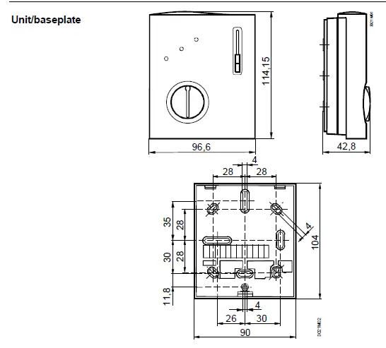 SIEMENS-RCC10-Series-Room Temperature-Controllers-FIG-8