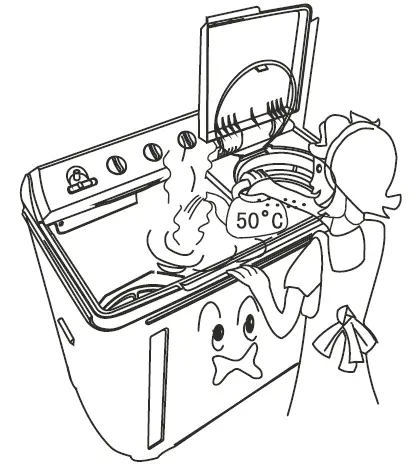 Haier HWM105-M186 Twin Tub Washing Machine fig 2