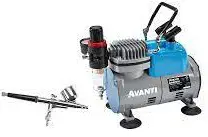 AVANTI 57637 Double Action Airbrush Compressor Combo Kit