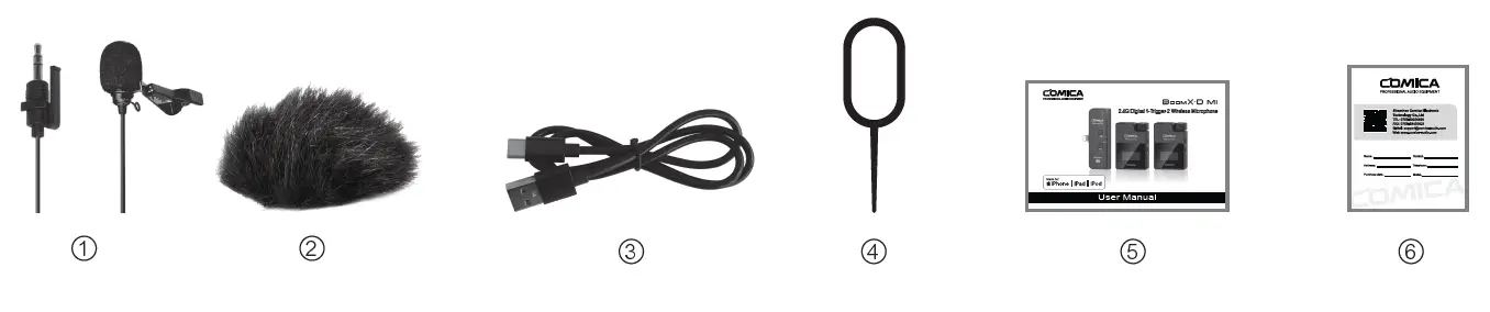 COMICA BoomX-D MI 2.4G Digital Dual-Channel Wireless Microphone 5