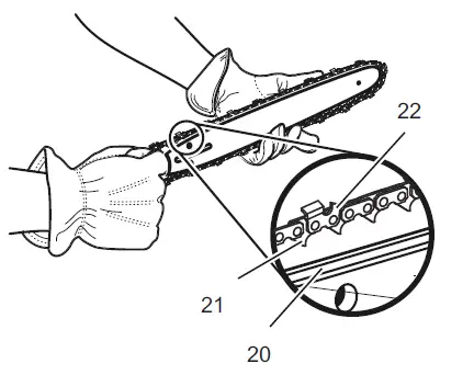 REPLACE THE GUIDE BAR