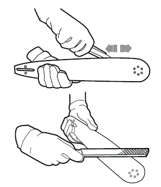 GUIDE BAR MAINTENANCE