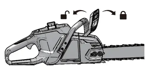 OPERATE THE CHAIN BRAKE