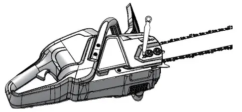 Turn the chain adjustment screw