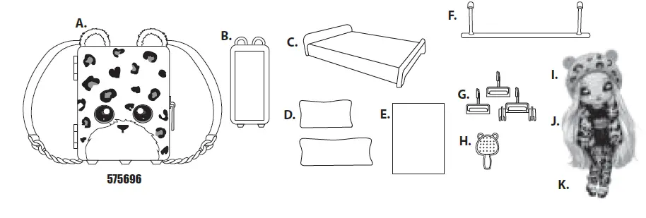 MGA ENTERTAINMENT 575191 Backpack Bedroom-fig-1