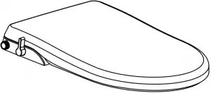 1. Bidet seat and lid