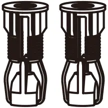 3. Fixing components - Expansion nuts