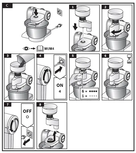 BOSCH MUZ4GM3 Grinding Mill fig 9