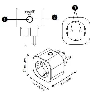 Perenio PEHPL10 Power Link WiFi Smart Plug-fig2