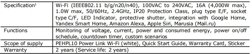 Perenio PEHPL10 Power Link WiFi Smart Plug-fig4