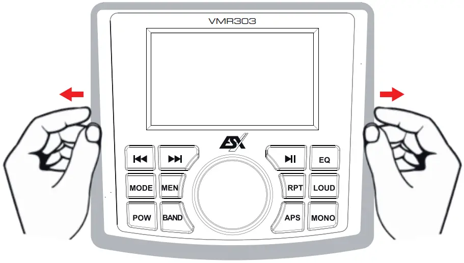 esxaudio VMR303 Marine Media Audio receiver - FIG 3