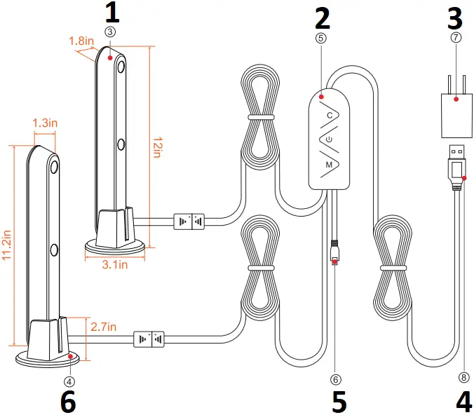 GH-LA-B006RGBIC - Function Diagram 1