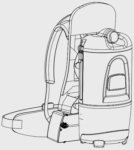 TENNANT V-BP-6B Commercial 36v Battery Backpack Vacuum Cleaner -