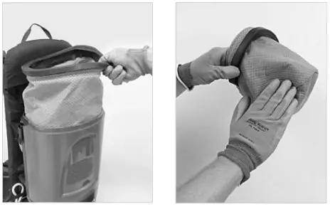 TENNANT V-BP-6B Commercial 36v Battery Backpack Vacuum Cleaner - For optimum