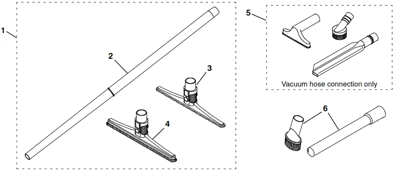 TENNANT V-BP-6B Commercial 36v Battery Backpack Vacuum Cleaner - PREMIUM TOOL KIT