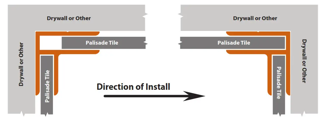 PALISADE Waterproof Grount-Free Wall TilesDirection of Install