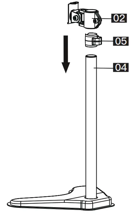 HUANUO Monitor Stand - Secure the Support Pillar 3