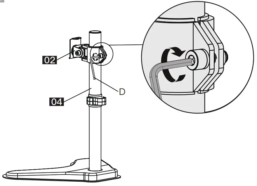 HUANUO Monitor Stand - Secure the Support Pillar 4