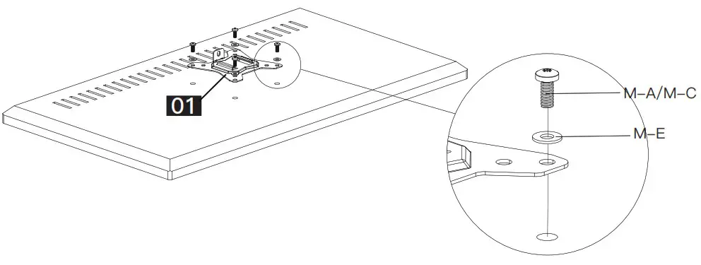 HUANUO Monitor Stand - Secure the Support Pillar 7