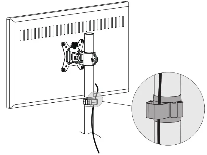 HUANUO Monitor Stand - Secure the Support Pillar 9