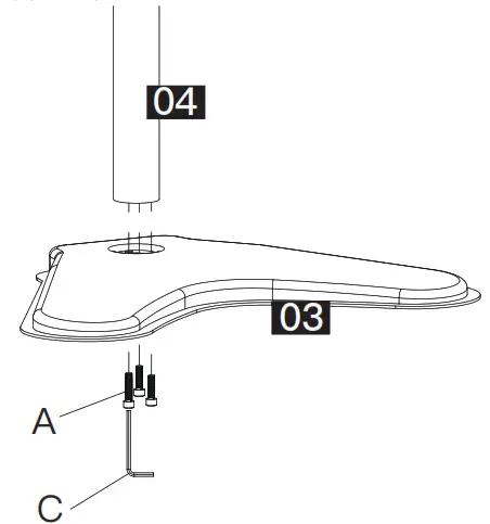 HUANUO Monitor Stand - Secure the Support Pillar
