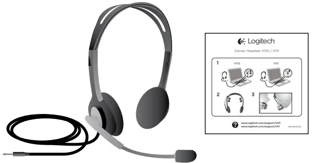 logitech H111 Stereo Headset - What’s in the box