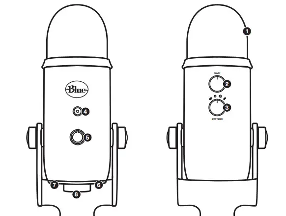 Blue YETI SILVER USB Multipattern Mic - Figure 2