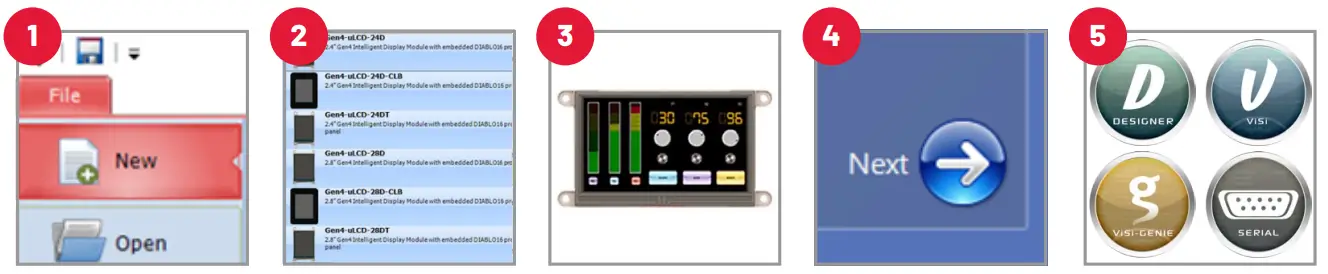 4D SYSTEMS uLCD 90DT DCT uLCD Series 9 0 Inch Intelligent Display Module - FIG 4