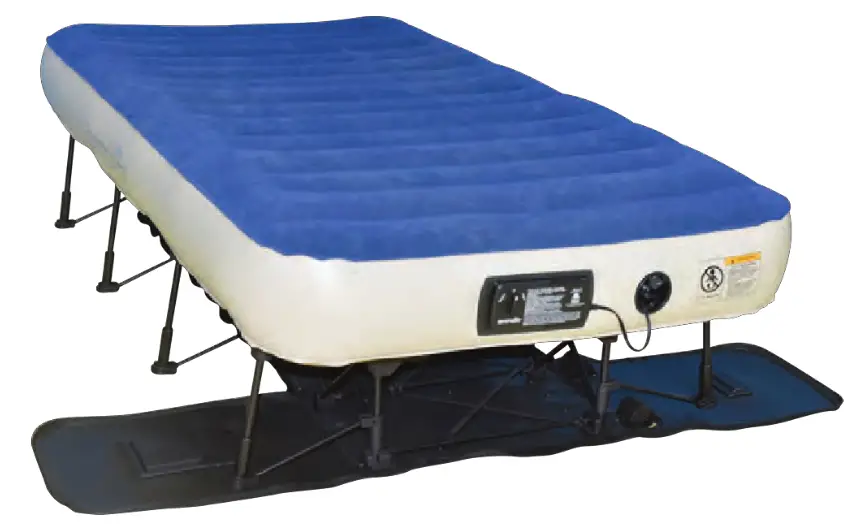 serenelife SLEZBDTW10 Premium Raised Airbed with Frame and Built-In Power Inflating Pump -