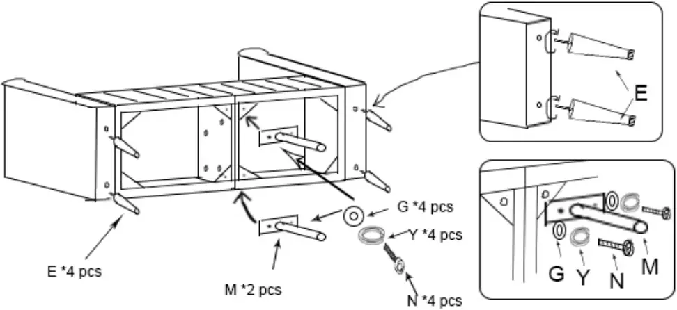 Z-W714S015 - Assembly Steps 2 - 5