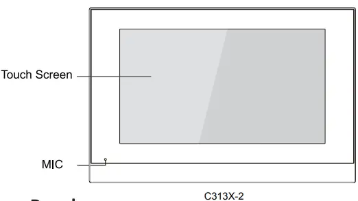 Akuvox C313X-2 Touch Screen Monitor-fig3