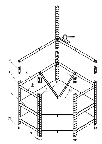 Hard Head 017285 Corner Shelf Instruction 3