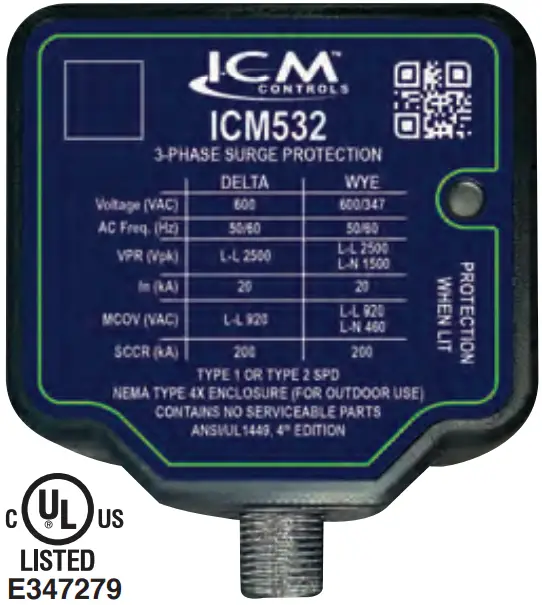 ICM530 Series 3 Phase Surge Protective Devices - FIG 3