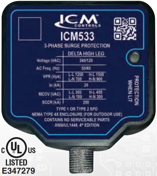 ICM530 Series 3 Phase Surge Protective Devices - FIG 4