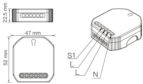 Moes MS-104 Smart Switch Module-8