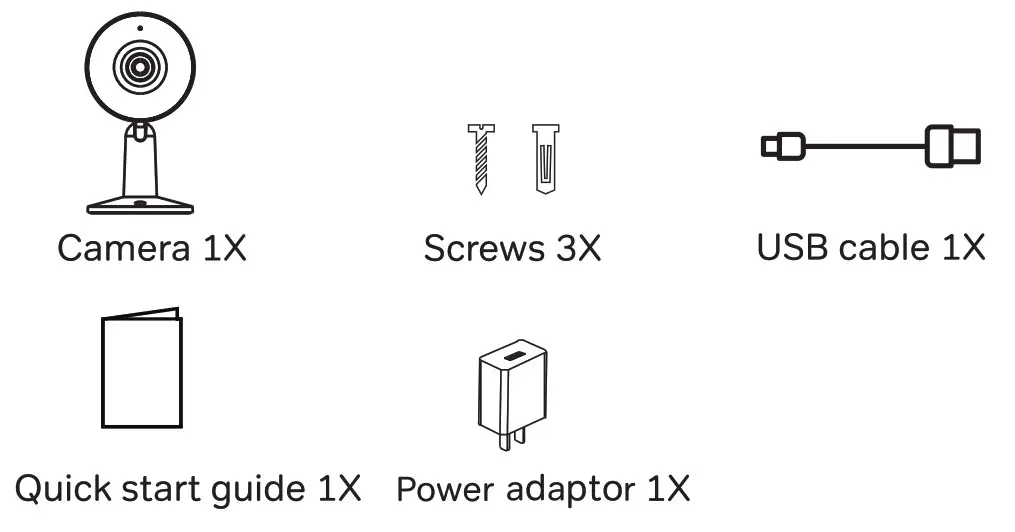 Arenti Smart Indoor Wi-Fi Camera - pack