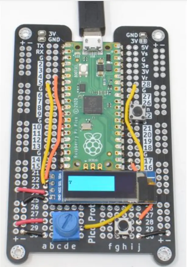 MONK MAKES MNK00093 Pico Proto PCB Prototyping Board - fig 5