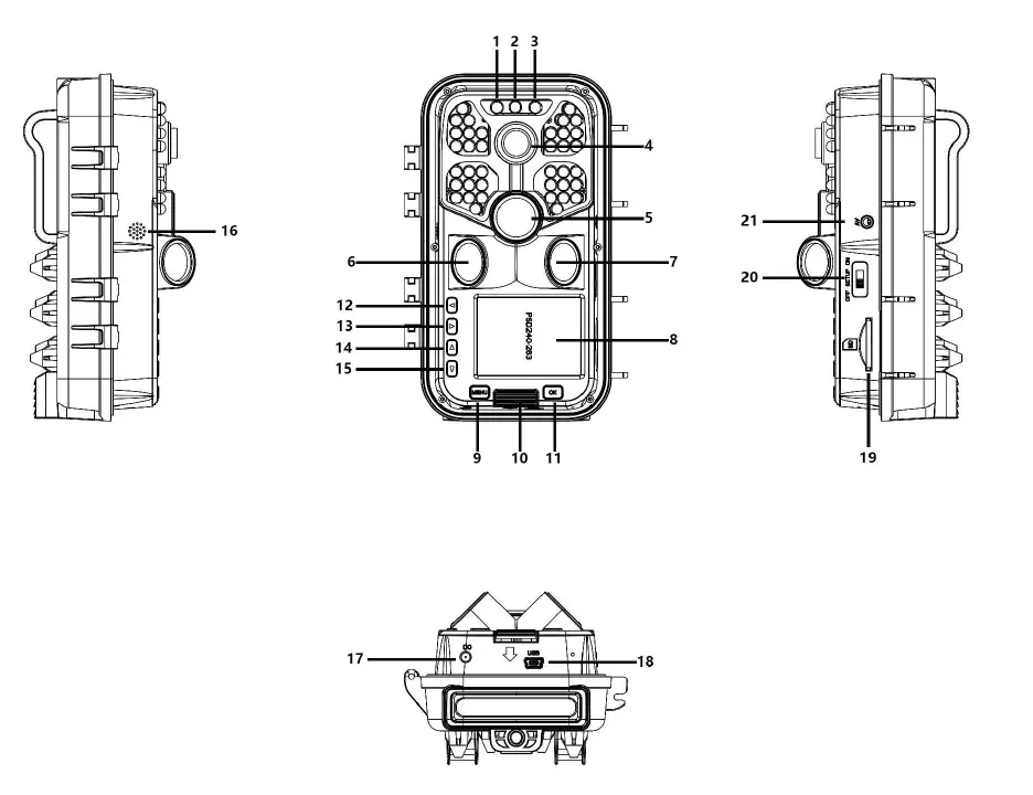 BLAZEVIDEO NDL703P-V1.2 Wireless Bluetooth WiFi Game Trail Deer Camera 1