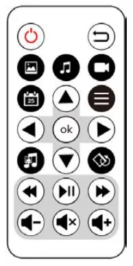 Rollei DPF-120 Pissarro Digital Photo Frame User Guide - Remote Control