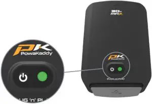 Turn on and off via power button