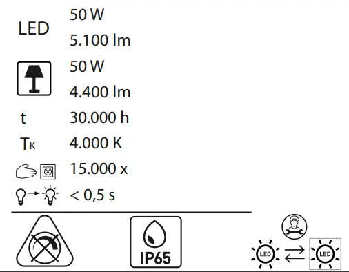 Paul Neuhaus ROMY garden spotlight LED black, 1-light source-1