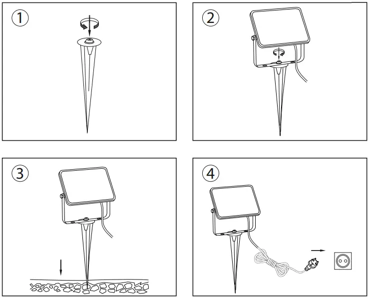 Paul Neuhaus ROMY garden spotlight LED black, 1-light source-2