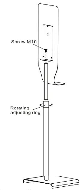Checkpoint 603002 Sanitiser Dispenser with Adjustable Stand - fig2