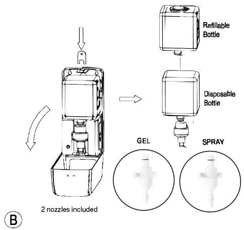 Checkpoint 603002 Sanitiser Dispenser with Adjustable Stand - fig6
