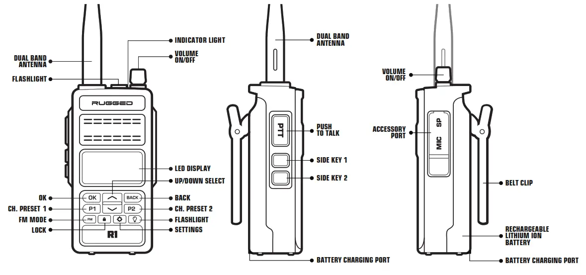 rugged radios R1 Digital Handheld Radio
