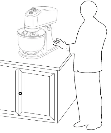 SIRMAN Compact 7L Planetary Mixer - bowl