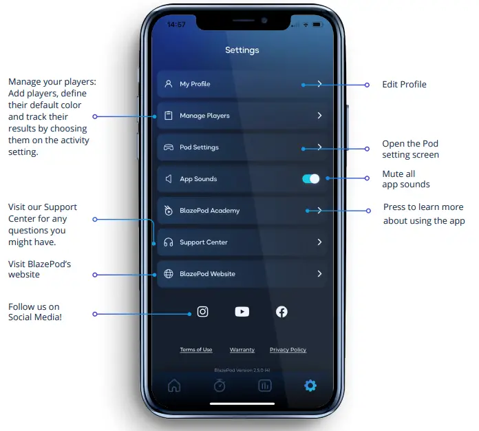 Apps BlazePod App - EXPLORE SCREEN 7