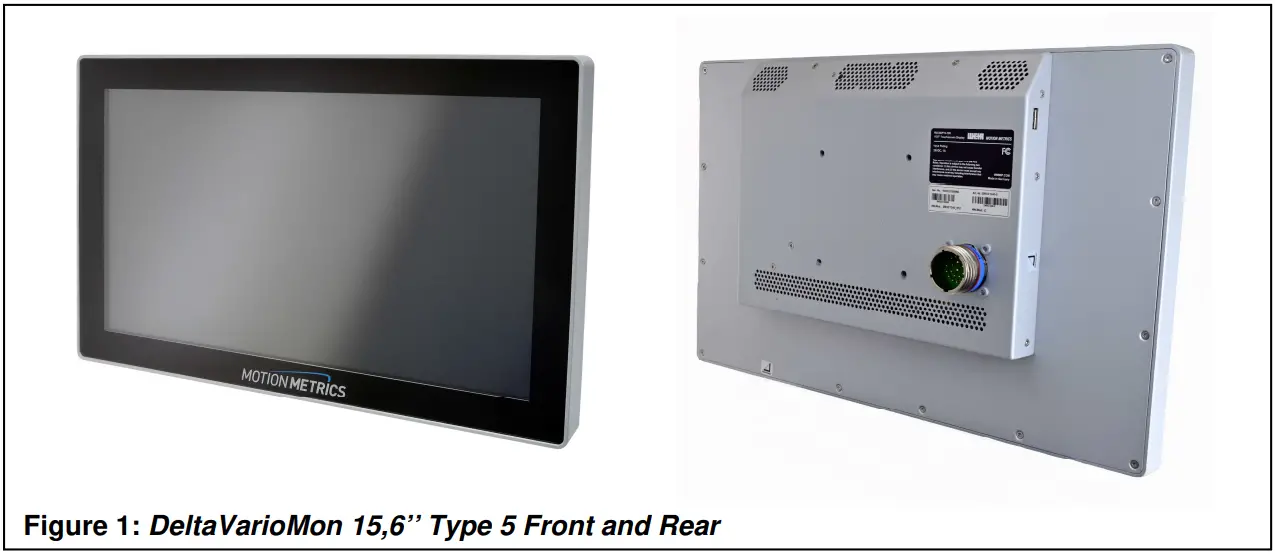DELTA COMPONENTS MS-DSP15-100 Motion Metrics DeltaVarioMon 15.6 Inch Display fig 2